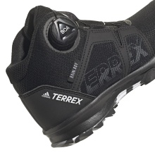 adidas Trail-Laufschuhe Terrex Agravic Boa Rain.RDY Mid (wasserdicht) schwarz Kinder